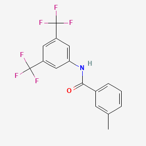 N-[3,5-bis(trifluoromethyl)phenyl]-3-methylbenzamide