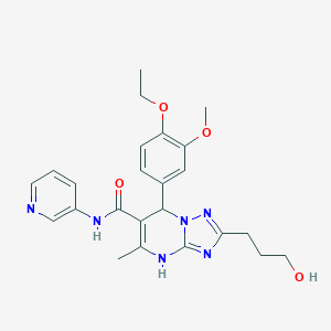 7-(4-ethoxy-3-methoxyphenyl)-2-(3-hydroxypropyl)-5-methyl-N-(3-pyridinyl)-4,7-dihydro[1,2,4]triazolo[1,5-a]pyrimidine-6-carboxamide