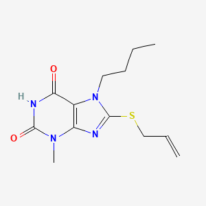 7-Butyl-3-methyl-8-prop-2-enylsulfanylpurine-2,6-dione