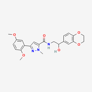 N-(2-(2,3-dihydrobenzo[b][1,4]dioxin-6-yl)-2-hydroxyethyl)-3-(2,5-dimethoxyphenyl)-1-methyl-1H-pyrazole-5-carboxamide