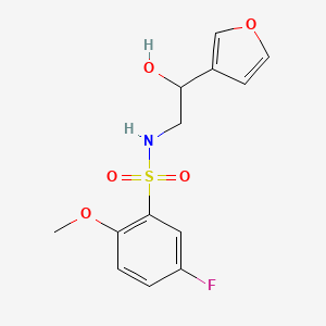 5-fluoro-N-(2-(furan-3-yl)-2-hydroxyethyl)-2-methoxybenzenesulfonamide