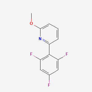 molecular formula C12H8F3NO B2850461 2-Methoxy-6-(2,4,6-trifluorophenyl)pyridine CAS No. 1251914-00-7