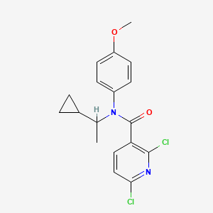 2,6-Dichloro-N-(1-cyclopropylethyl)-N-(4-methoxyphenyl)pyridine-3-carboxamide