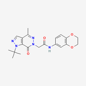 2-(1-(tert-butyl)-4-methyl-7-oxo-1H-pyrazolo[3,4-d]pyridazin-6(7H)-yl)-N-(2,3-dihydrobenzo[b][1,4]dioxin-6-yl)acetamide