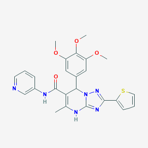 5-methyl-N-(3-pyridinyl)-2-(2-thienyl)-7-(3,4,5-trimethoxyphenyl)-4,7-dihydro[1,2,4]triazolo[1,5-a]pyrimidine-6-carboxamide
