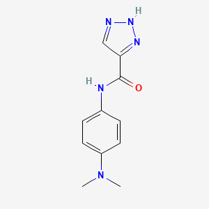 molecular formula C11H13N5O B2850515 N-(4-(dimethylamino)phenyl)-1H-1,2,3-triazole-5-carboxamide CAS No. 1495969-81-7