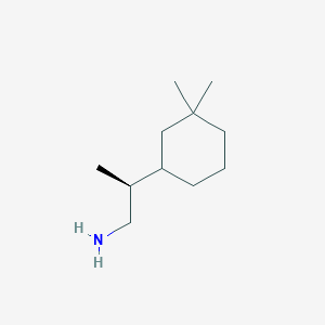 molecular formula C11H23N B2850523 (2S)-2-(3,3-Dimethylcyclohexyl)propan-1-amine CAS No. 2248213-46-7