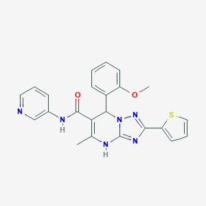 7-(2-methoxyphenyl)-5-methyl-N-(3-pyridinyl)-2-(2-thienyl)-4,7-dihydro[1,2,4]triazolo[1,5-a]pyrimidine-6-carboxamide