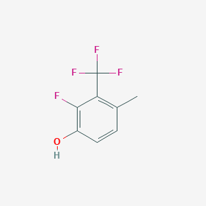 molecular formula C8H6F4O B2850530 2-氟-4-甲基-3-(三氟甲基)苯酚 CAS No. 1823323-63-2