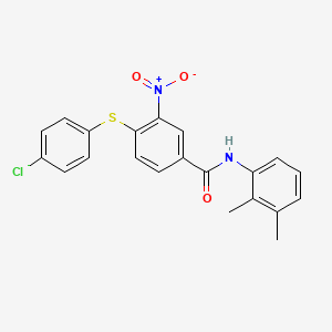 4-[(4-chlorophenyl)sulfanyl]-N-(2,3-dimethylphenyl)-3-nitrobenzenecarboxamide