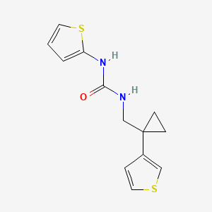 1-Thiophen-2-yl-3-[(1-thiophen-3-ylcyclopropyl)methyl]urea