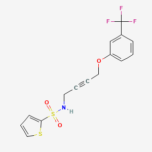 N-(4-(3-(trifluoromethyl)phenoxy)but-2-yn-1-yl)thiophene-2-sulfonamide