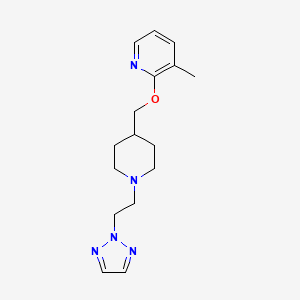 3-methyl-2-({1-[2-(2H-1,2,3-triazol-2-yl)ethyl]piperidin-4-yl}methoxy)pyridine