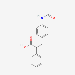 molecular formula C17H17NO3 B2850599 3-[4-(Acetylamino)phenyl]-2-phenylpropanoic acid CAS No. 519045-03-5