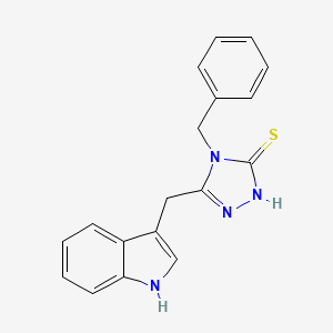 5-(Indol-3-ylmethyl)-4-benzyl-1,2,4-triazole-3-thiol