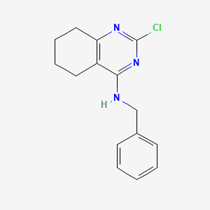 molecular formula C15H16ClN3 B2850604 N-benzyl-2-chloro-5,6,7,8-tetrahydroquinazolin-4-amine CAS No. 1454256-90-6