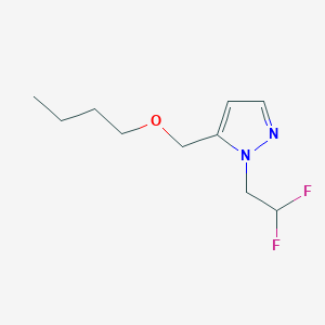 molecular formula C10H16F2N2O B2850612 5-(butoxymethyl)-1-(2,2-difluoroethyl)-1H-pyrazole CAS No. 1856057-13-0