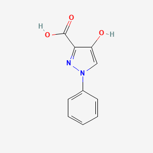 molecular formula C10H8N2O3 B2850626 4-hydroxy-1-phenyl-1H-pyrazole-3-carboxylic acid CAS No. 1006492-88-1