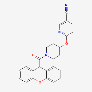 6-((1-(9H-xanthene-9-carbonyl)piperidin-4-yl)oxy)nicotinonitrile