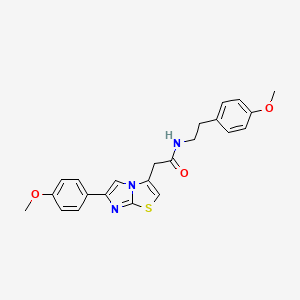 N-(4-methoxyphenethyl)-2-(6-(4-methoxyphenyl)imidazo[2,1-b]thiazol-3-yl)acetamide