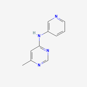 molecular formula C10H10N4 B2850637 6-methyl-N-(pyridin-3-yl)pyrimidin-4-amine CAS No. 2320143-33-5