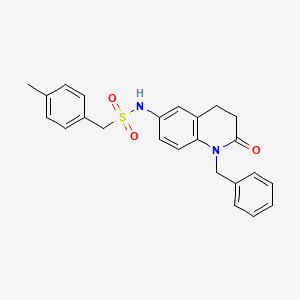 N-(1-benzyl-2-oxo-1,2,3,4-tetrahydroquinolin-6-yl)-1-(p-tolyl)methanesulfonamide
