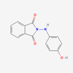 molecular formula C14H10N2O3 B2850643 2-[(4-hydroxyphenyl)amino]-1H-isoindole-1,3(2H)-dione CAS No. 346663-51-2