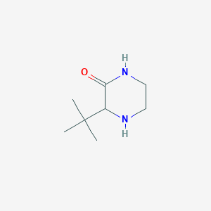 molecular formula C8H16N2O B2850655 3-Tert-butylpiperazin-2-one CAS No. 1251243-44-3