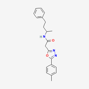 N-(4-phenylbutan-2-yl)-2-(5-(p-tolyl)-1,3,4-oxadiazol-2-yl)acetamide