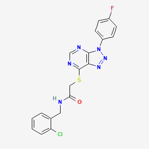 N-(2-chlorobenzyl)-2-((3-(4-fluorophenyl)-3H-[1,2,3]triazolo[4,5-d]pyrimidin-7-yl)thio)acetamide