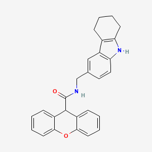 molecular formula C27H24N2O2 B2850707 N-((2,3,4,9-tetrahydro-1H-carbazol-6-yl)methyl)-9H-xanthene-9-carboxamide CAS No. 896677-27-3