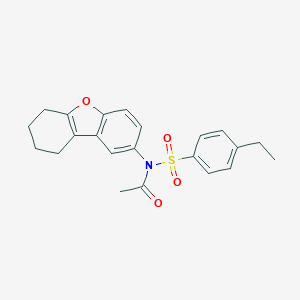 N-[(4-ethylphenyl)sulfonyl]-N-6,7,8,9-tetrahydrodibenzo[b,d]furan-2-ylacetamide