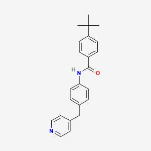 molecular formula C23H24N2O B2850728 4-(tert-butyl)-N-[4-(4-pyridinylmethyl)phenyl]benzenecarboxamide CAS No. 332152-53-1