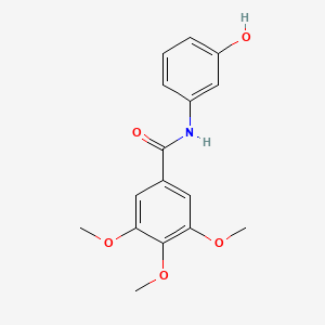 molecular formula C16H17NO5 B2850729 N-(3-hydroxyphenyl)-3,4,5-trimethoxybenzamide CAS No. 200705-83-5
