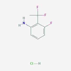 2-(1,1-Difluoroethyl)-3-fluoroaniline hydrochloride