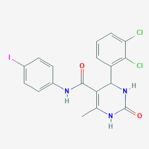 molecular formula C18H14Cl2IN3O2 B285076 4-(2,3-dichlorophenyl)-N-(4-iodophenyl)-6-methyl-2-oxo-1,2,3,4-tetrahydro-5-pyrimidinecarboxamide 
