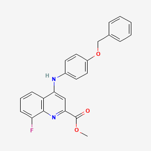 molecular formula C24H19FN2O3 B2850760 4-bromo-N-[2-(methylthio)-1,3-benzothiazol-6-yl]benzenesulfonamide CAS No. 1359393-46-6