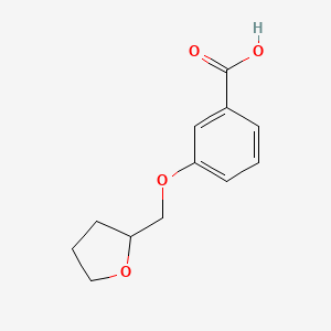 molecular formula C12H14O4 B2850782 3-(Oxolan-2-ylmethoxy)benzoic acid CAS No. 883536-39-8