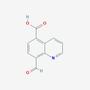 molecular formula C11H7NO3 B2850797 8-Formylquinoline-5-carboxylic acid CAS No. 2167260-73-1
