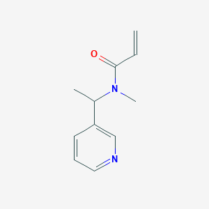 molecular formula C11H14N2O B2850833 N-Methyl-N-(1-pyridin-3-ylethyl)prop-2-enamide CAS No. 2411257-02-6