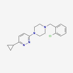 3-(4-(2-Chlorobenzyl)piperazin-1-yl)-6-cyclopropylpyridazine