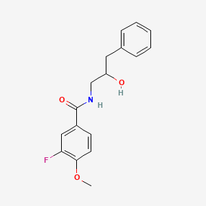 3-fluoro-N-(2-hydroxy-3-phenylpropyl)-4-methoxybenzamide