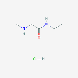 molecular formula C5H13ClN2O B2851026 N-ethyl-2-(methylamino)acetamide hydrochloride CAS No. 909191-78-2