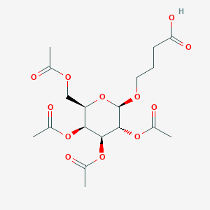 molecular formula C18H26O12 B2851068 4-[(2,3,4,6-Tetra-O-acetyl-beta-D-galactopyranosyl)oxy]butanoic acid CAS No. 116112-80-2