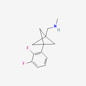 1-[3-(2,3-Difluorophenyl)-1-bicyclo[1.1.1]pentanyl]-N-methylmethanamine