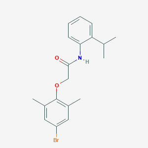 molecular formula C19H22BrNO2 B285110 2-(4-bromo-2,6-dimethylphenoxy)-N-(2-isopropylphenyl)acetamide 