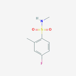 molecular formula C8H10FNO2S B2851100 4-Fluoro-2,N-dimethyl-benzenesulfonamide CAS No. 1097125-82-0