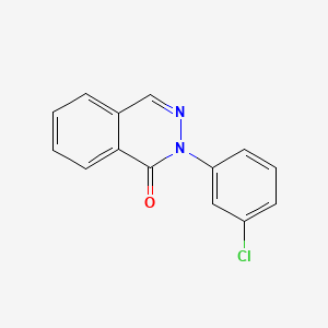 molecular formula C14H9ClN2O B2851109 2-(3-chlorophenyl)phthalazin-1(2H)-one CAS No. 412339-43-6