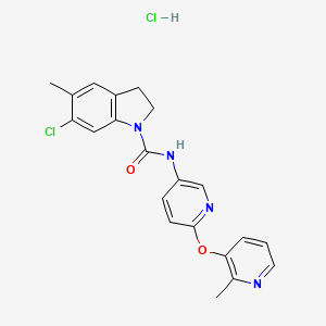 molecular formula C21H20Cl2N4O2 B2851110 SB 242084 hydrochloride CAS No. 1260505-34-7