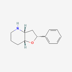 molecular formula C13H17NO B2851115 rac-(2R,3aR,7aR)-2-phenyl-octahydrofuro[3,2-b]pyridine CAS No. 1909294-88-7